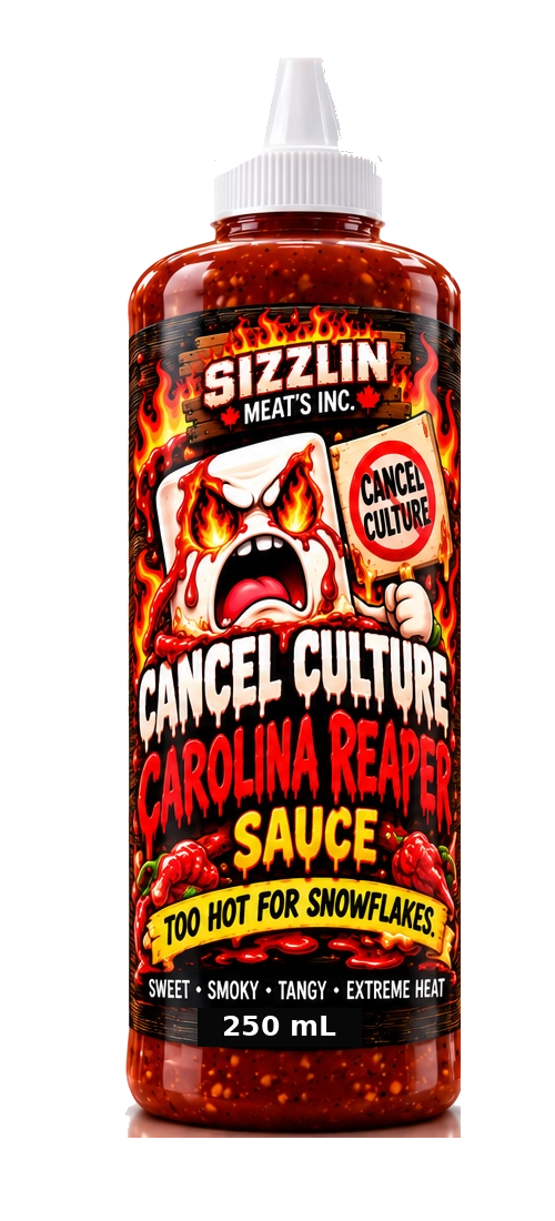 cancel culture carolina reaper sauce, 250 mL bottle