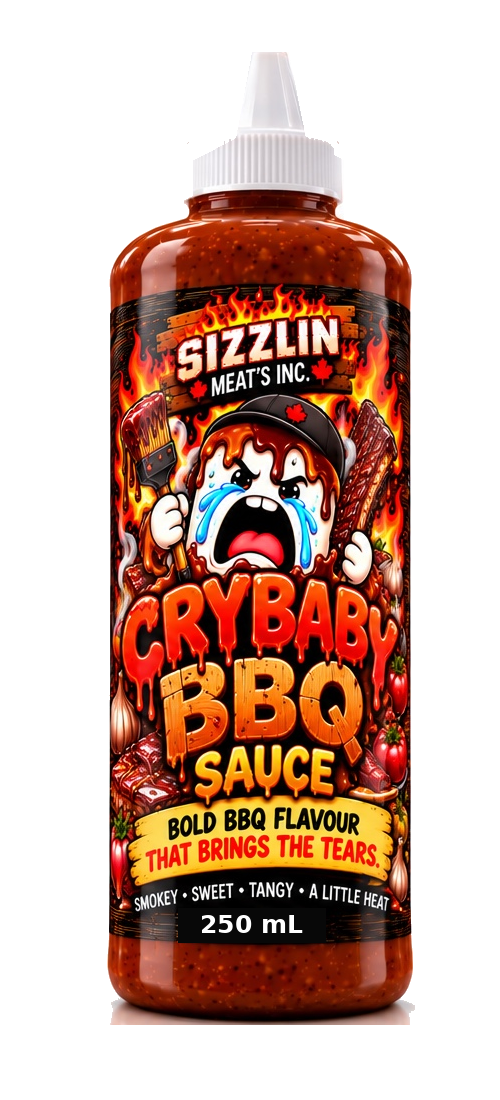 crybaby bbq sauce, 250 mL bottle