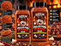Pulled Pork Panic — 250 g and 500 g Sizzlin Meat's BBQ rub jars