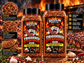 Triggered Steakhouse — 250 g and 500 g Sizzlin Meat's BBQ rub jars